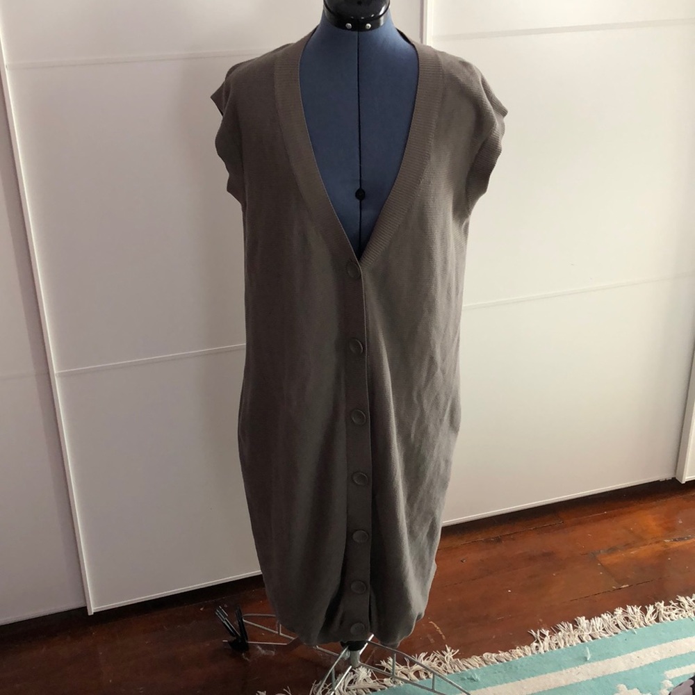 H&M long sweater vest cardigan